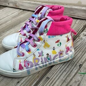 Disney Princess High Top Sneakers Size 1